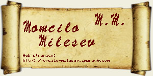 Momčilo Milešev vizit kartica
